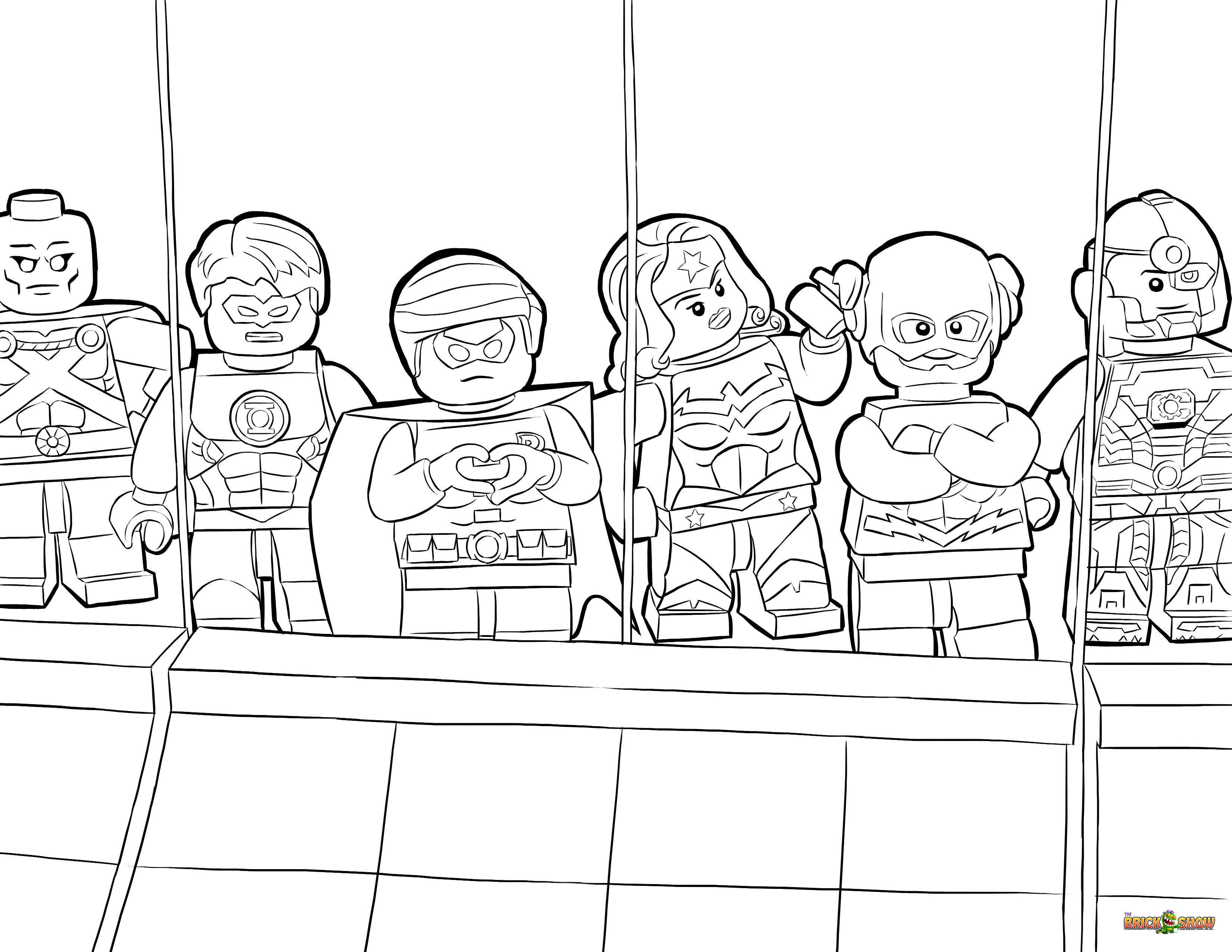 dc lego coloring pages - photo #2