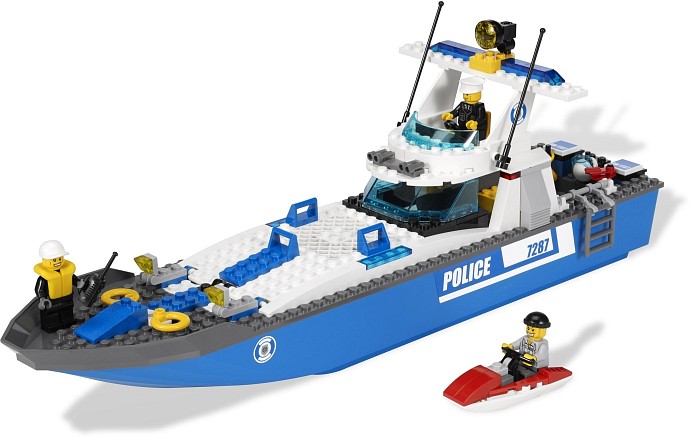 LEGO City Police Boat Set Review, Pictures : LEGO 7287
